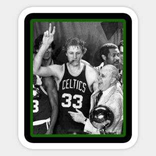 RETRO LARRY BIRD // BASKETBALL PLAYER Sticker